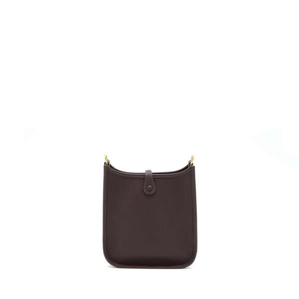 Hermes Mini Evelyne Clemence Rough H GHW With Multicolour Strap Stamp Z