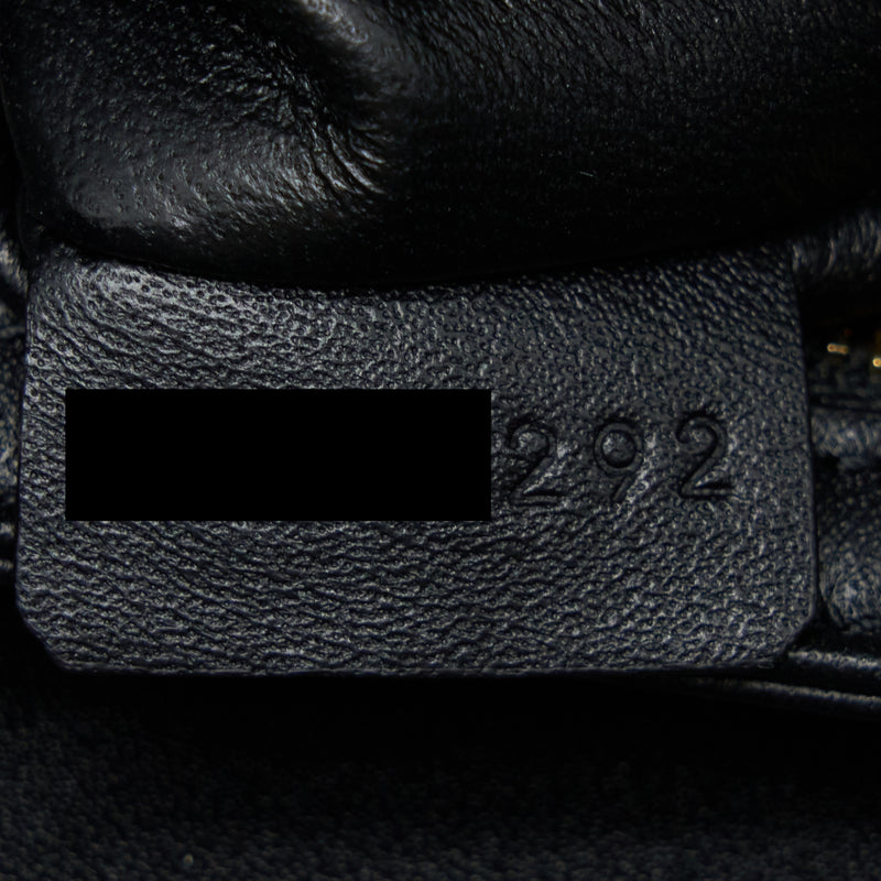 TEEN TRIOMPHE BAG IN SHINY CALFSKIN - BLACK