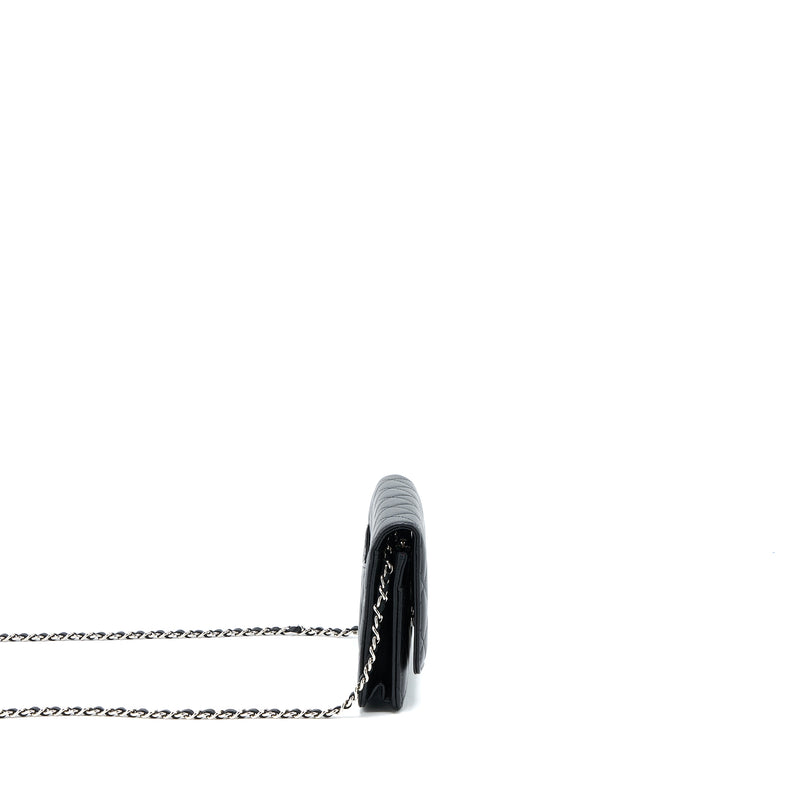 Chanel Classic Wallet on Chain Lambskin Black SHW (Microchip)