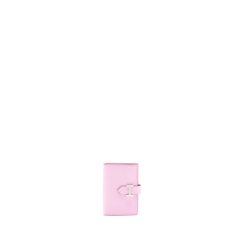 Hermes Bearn Card Holder Epsom X9 Mauve Sylve SHW Stamp U