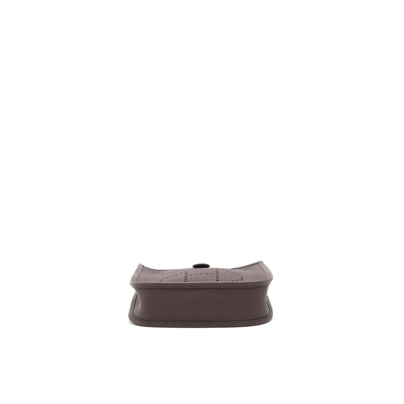 Hermes Mini Evelyne Clemence Rough H GHW With Multicolour Strap Stamp Z