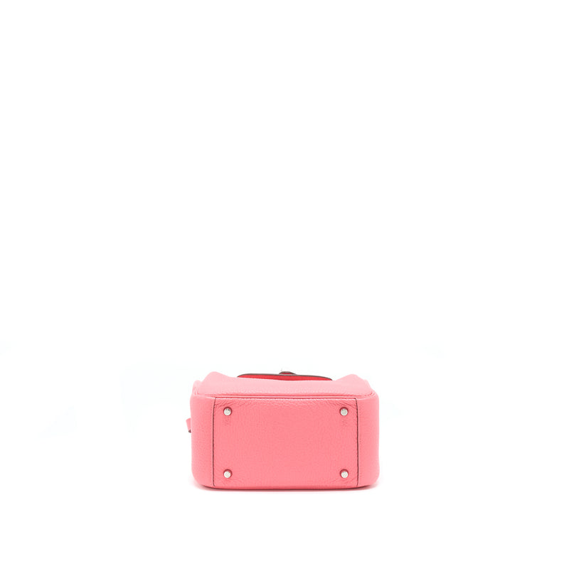 Hermes Mini Lindy Clemence 8W Rose Azalee SHW Stamp Z