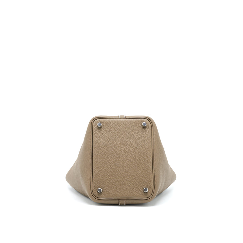 Hermes Picotin 18 Clemence Etoupe SHW Stamp Z