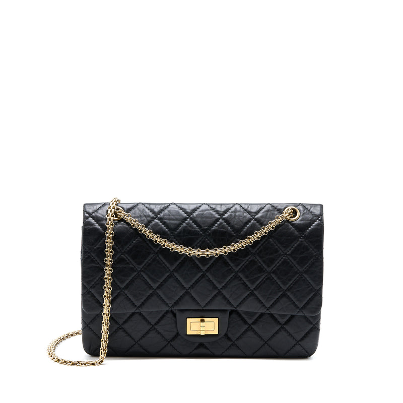 Chanel Black Aged Calfskin Reissue Large 227 2.55 Flap Bag RHW – Boutique  Patina