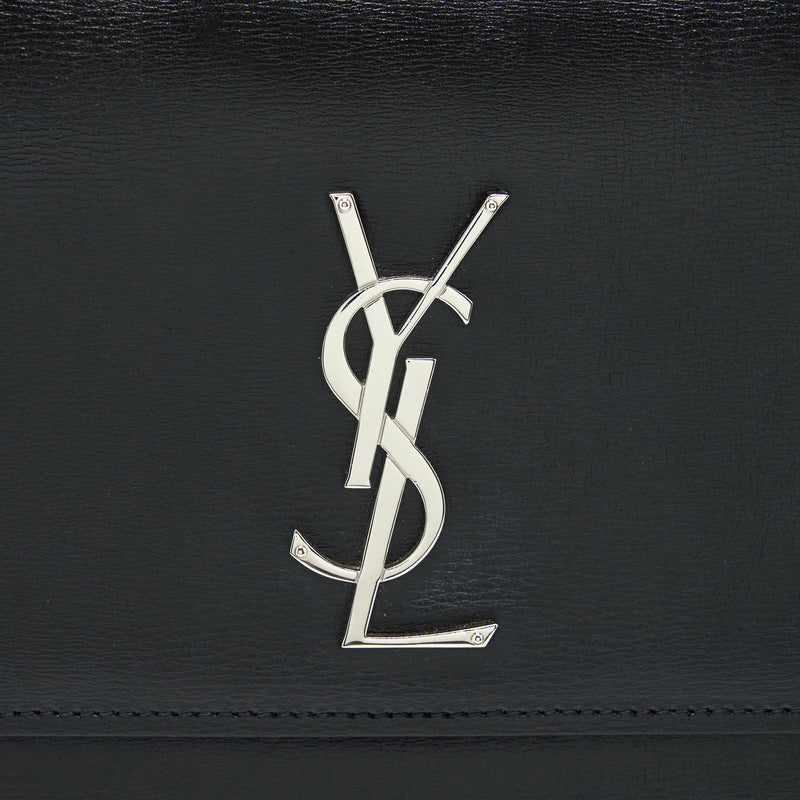 Saint Laurent/YSL Medium Sunset Bag Calfskin Black SHW