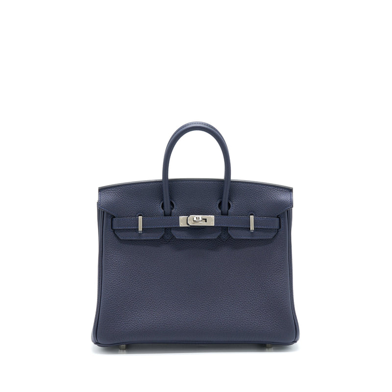 Hermes Birkin 25 Togo Blue Nuit SHW Stamp Z