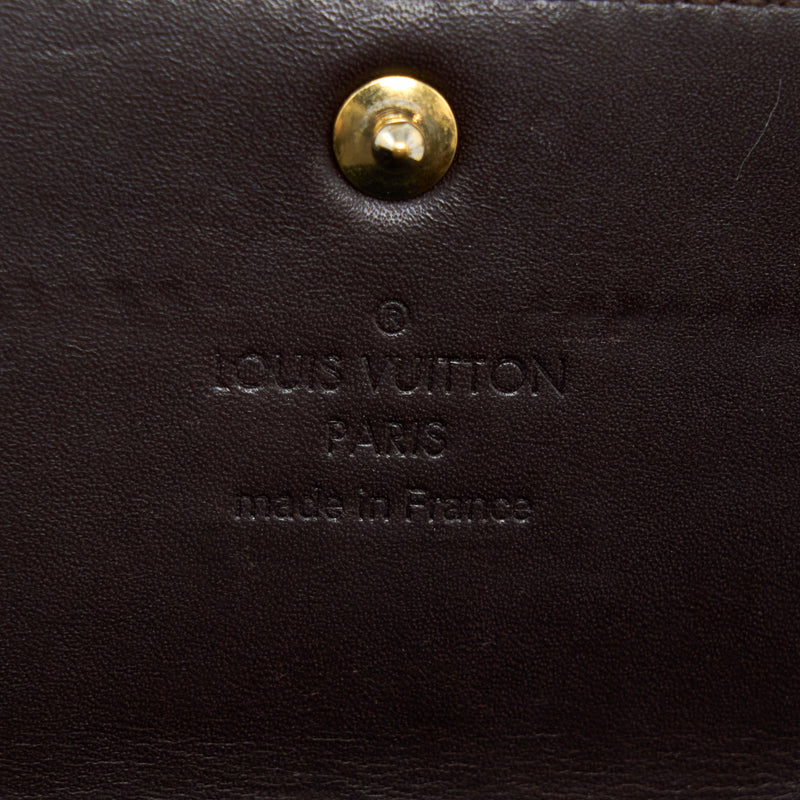 Louis Vuitton Sarah Long Wallet Vernis Amarante GHW