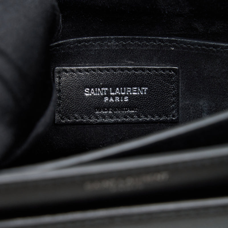 Saint Laurent/YSL Medium Sunset Bag Calfskin Black SHW