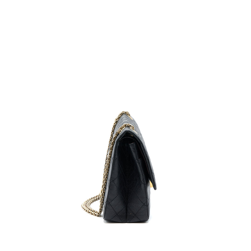 Chanel 2.55 227 Reissue Flap Bag Aged Calfskin Black GHW