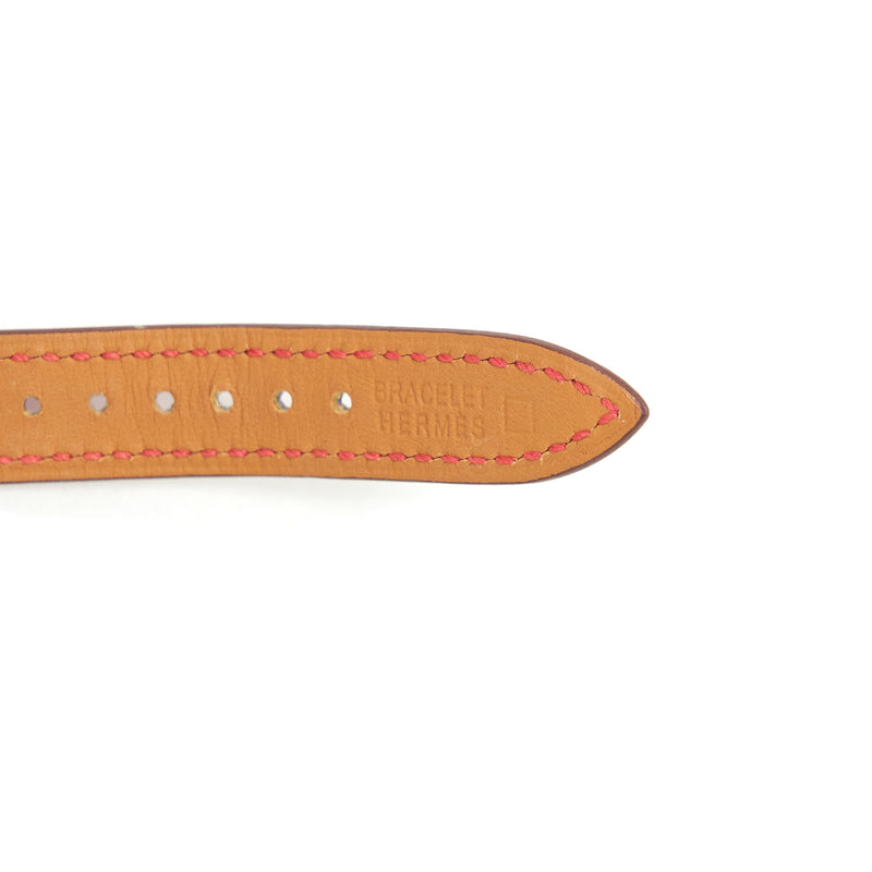 Hermes 28mm Arceau Watch With Diamonds/Alligator Strap