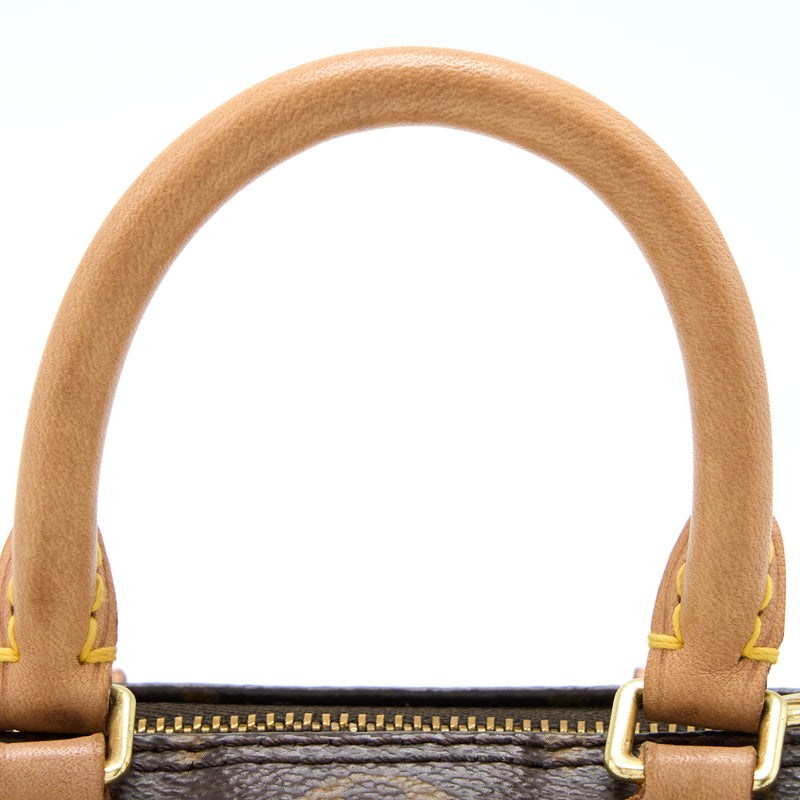 Louis Vuitton Nano Speedy Monogram Canvas GHW