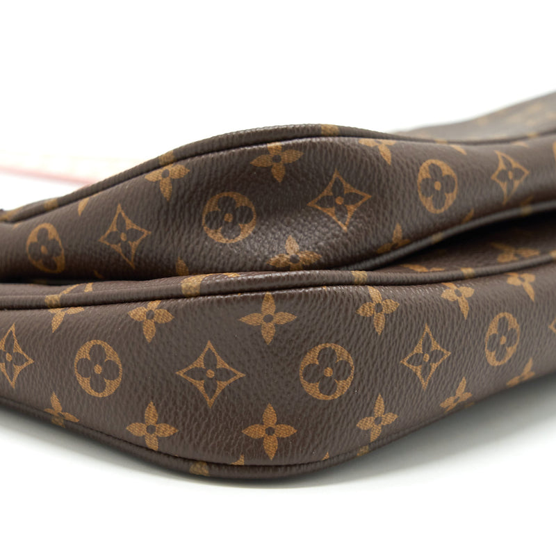 Louis Vuitton Multi Pochette Accessories Monogram Canvas Rose Clair GHW