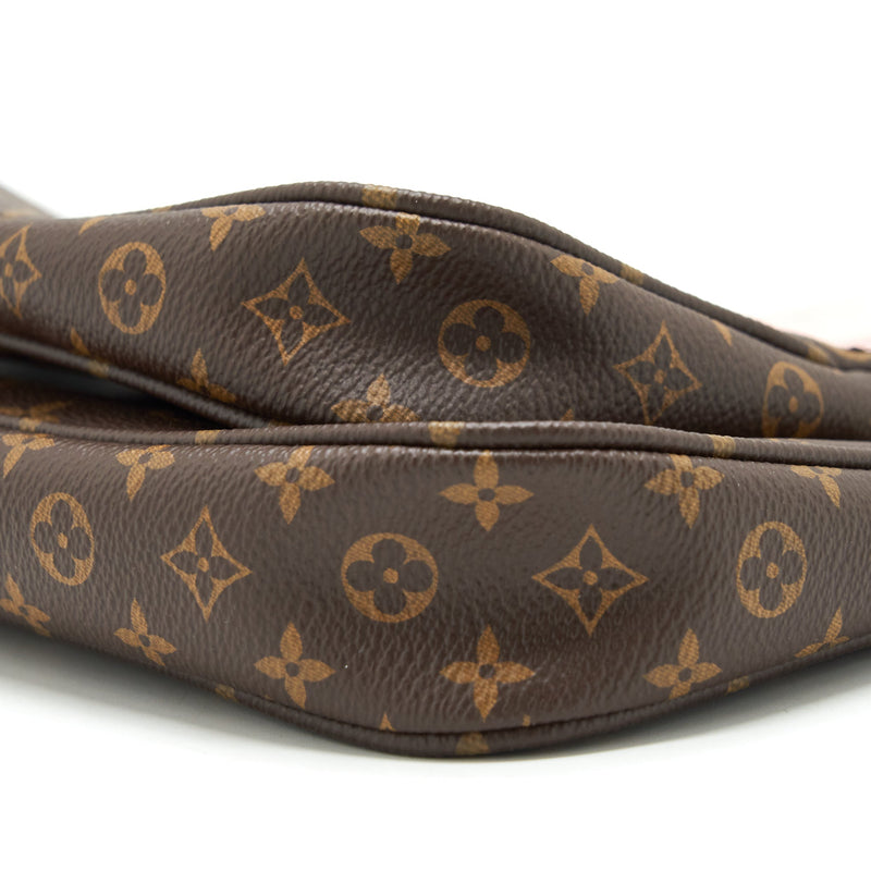 Louis Vuitton Multi Pochette Accessories Monogram Canvas Rose Clair GHW