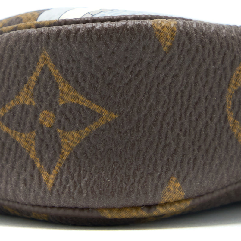 Louis Vuitton Mini Pochette Accessories Monogram Canvas/Pink GHW