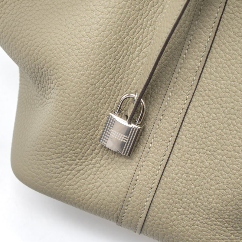 Hermes Picotin 22 Lock Bag Clemence Sauge SHW Stamp U
