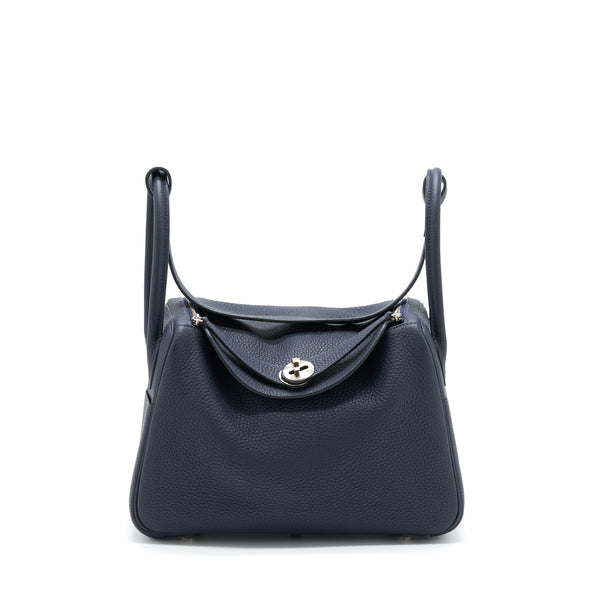 Hermes Lindy 26 Clemence Blue Nuit SHW Stamp D