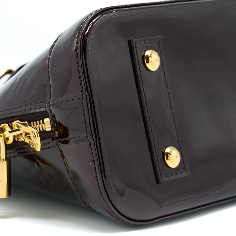 Louis Vuitton Alma BB Patent Amatante GHW