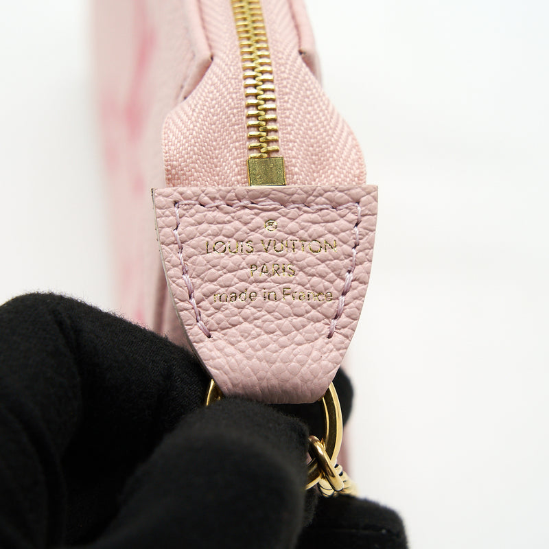 Louis Vuitton Mini Pochette Pink Empreinte