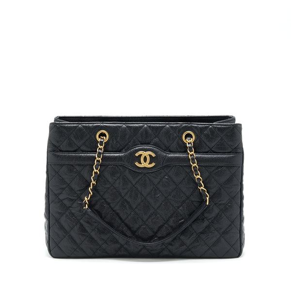 Chanel Shopping Tote Bag Caviar Black GHW