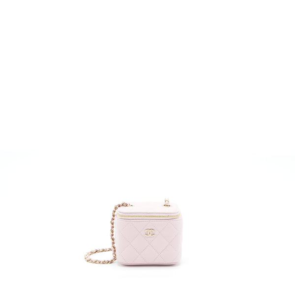 Chanel Mini Vanity Case Caviar Pink LGHW
