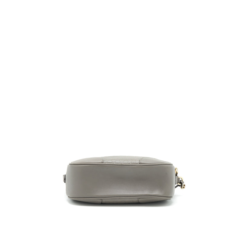 Gucci Guccissima Crossbody Bag Grey LGHW