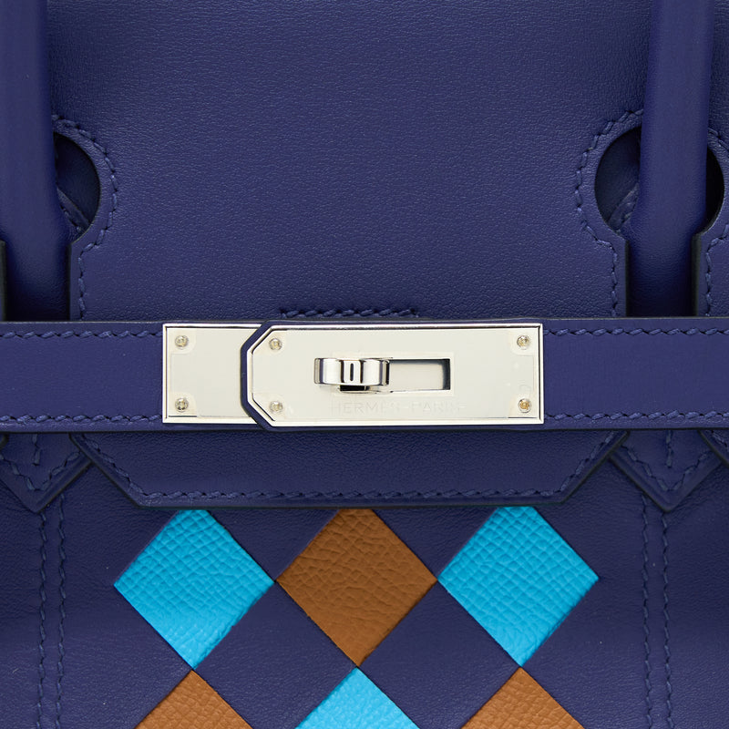Hermes Birkin 30 Tressage Swift Bleu/Encre SHW Stamp D