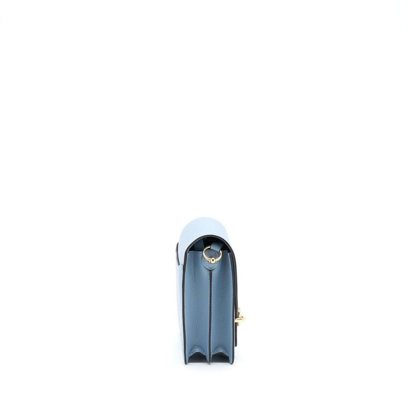 Hermes Mini Roulis Evercolor Bleu Lin GHW Stamp U