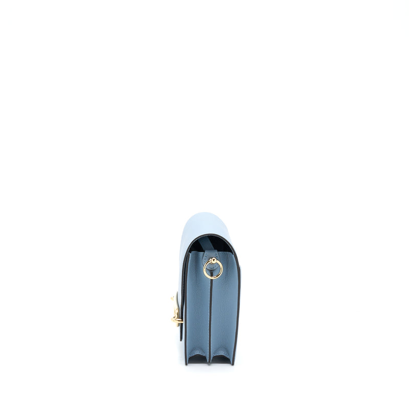 Hermes Mini Roulis Evercolor Bleu Lin GHW Stamp U