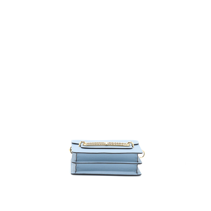 Hermes Mini Roulis Evercolor Bleu Lin GHW Stamp U