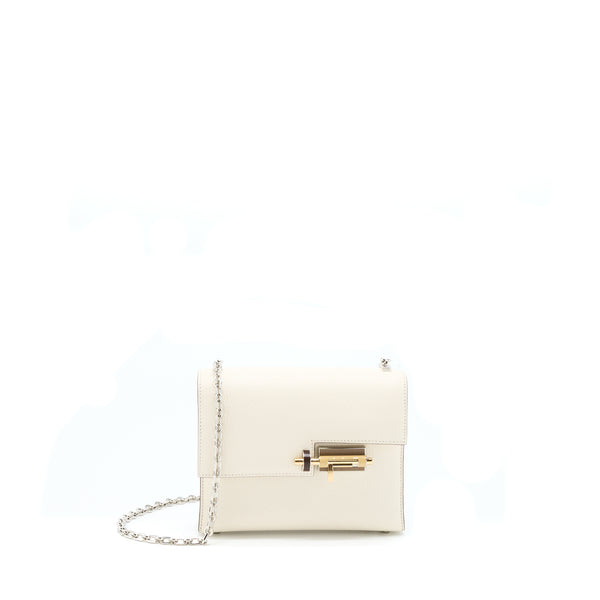 Hermes Mini Verrou Bag Chevre Mysore Nata With Havane/Tchai/Etoupe Hardware Stamp Z