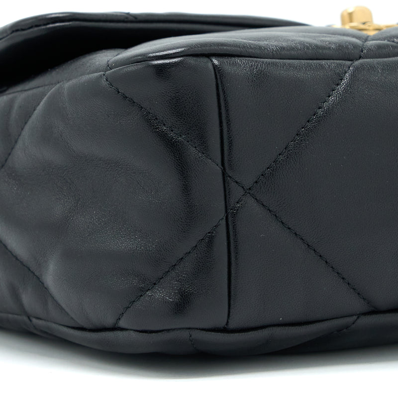 Chanel Medium 19 Bag Goatskin Black Multicolour Hardware