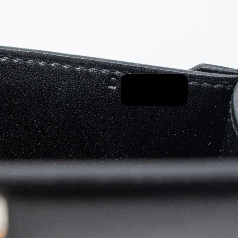 Hermes Mini Verrou Box Black SHW Stamp D