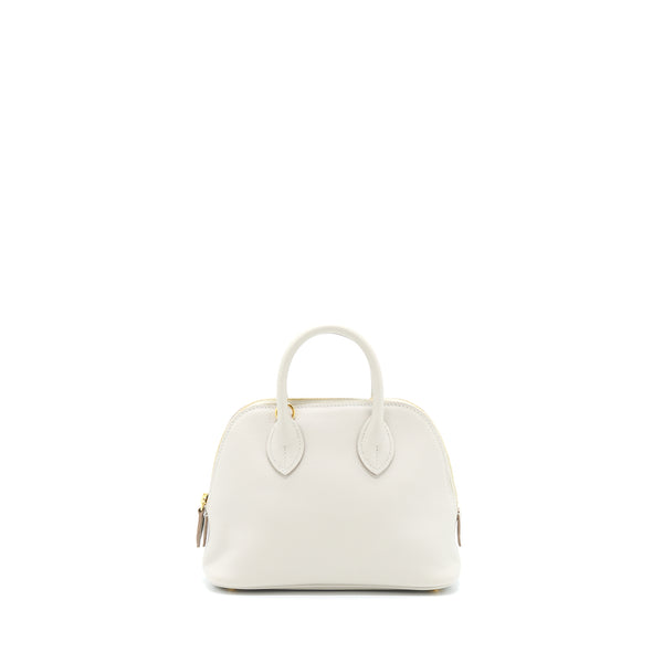Hermes Mini Bolide Evercolor Gris Pearl GHW Stamp Y