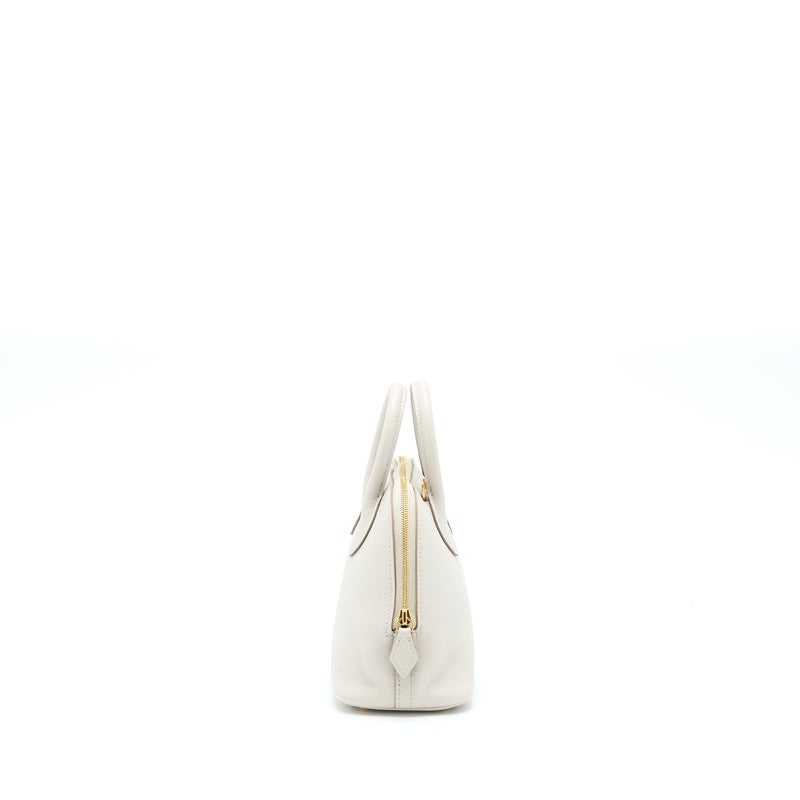 Hermes Mini Bolide Evercolor Gris Pearl GHW Stamp Y