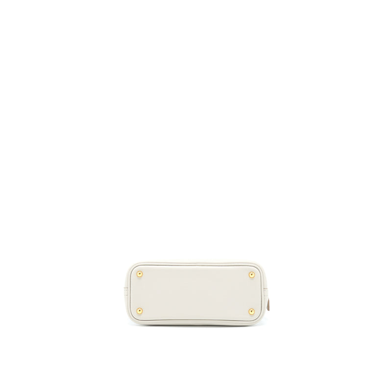 Hermes Mini Bolide Evercolor Gris Pearl GHW Stamp Y