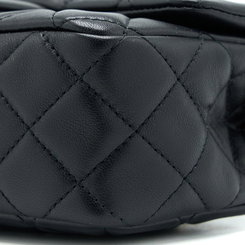 Chanel Pearl Crush Mini Rectangular Lambskin Black Brushed GHW (Microchip)