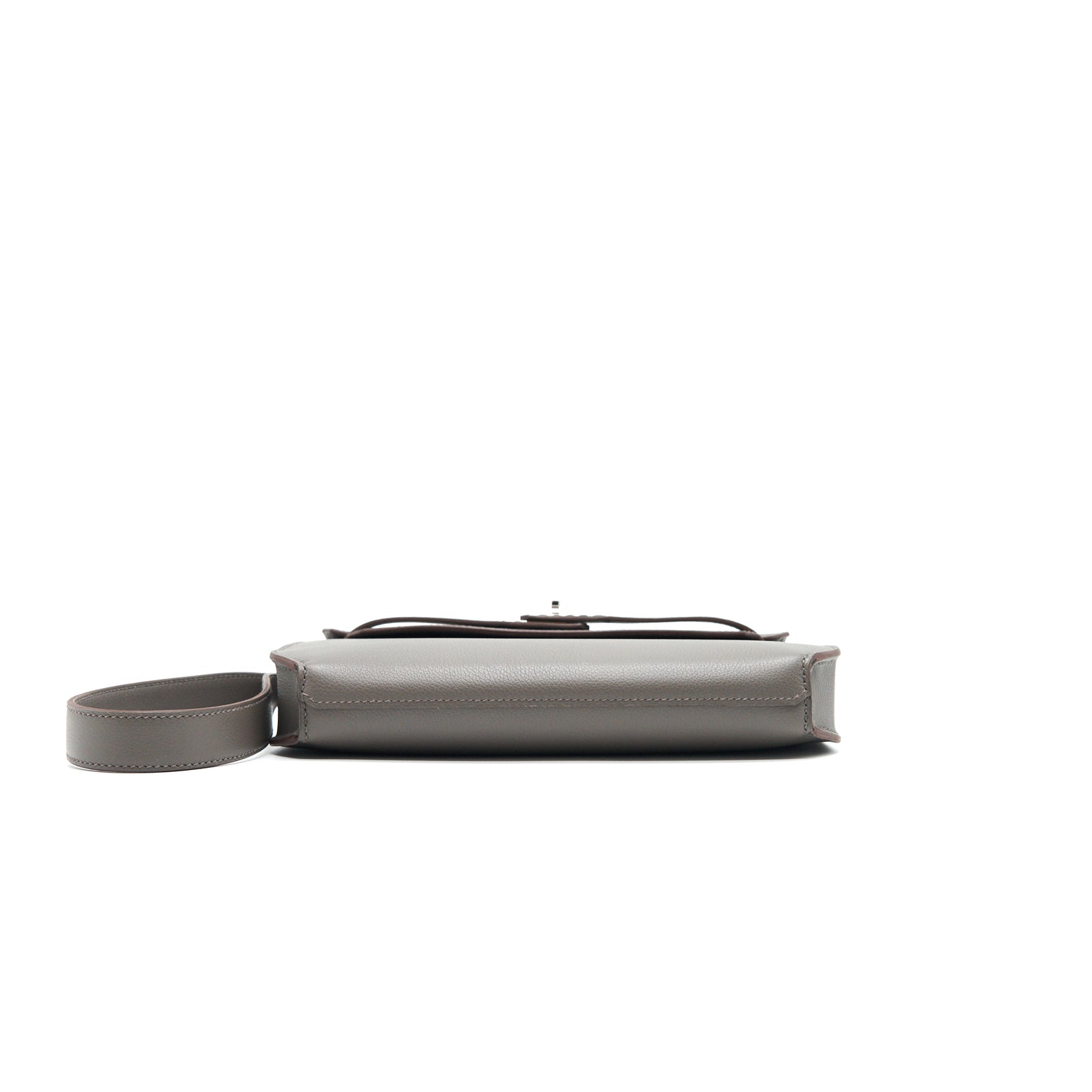 Hermes Pouchette Kelly Depenches 25 Veau Evercolour 8F Gris
