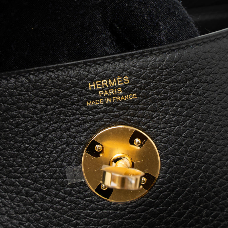 Hermes Lindy 26 Clemence Black GHW Stamp U