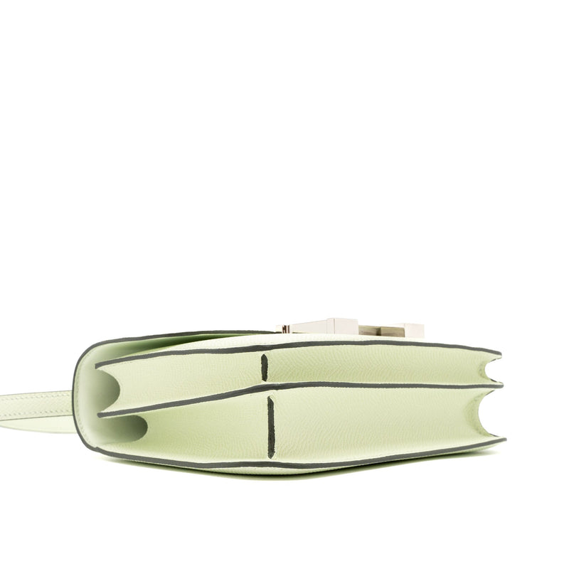 Hermes Constance Mini Epsom 0S Vert Fizz SHW Stamp U (New Version)