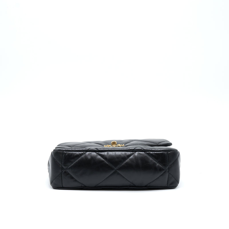 Chanel Medium 19 Bag Goatskin Black With Multicolour Hardware