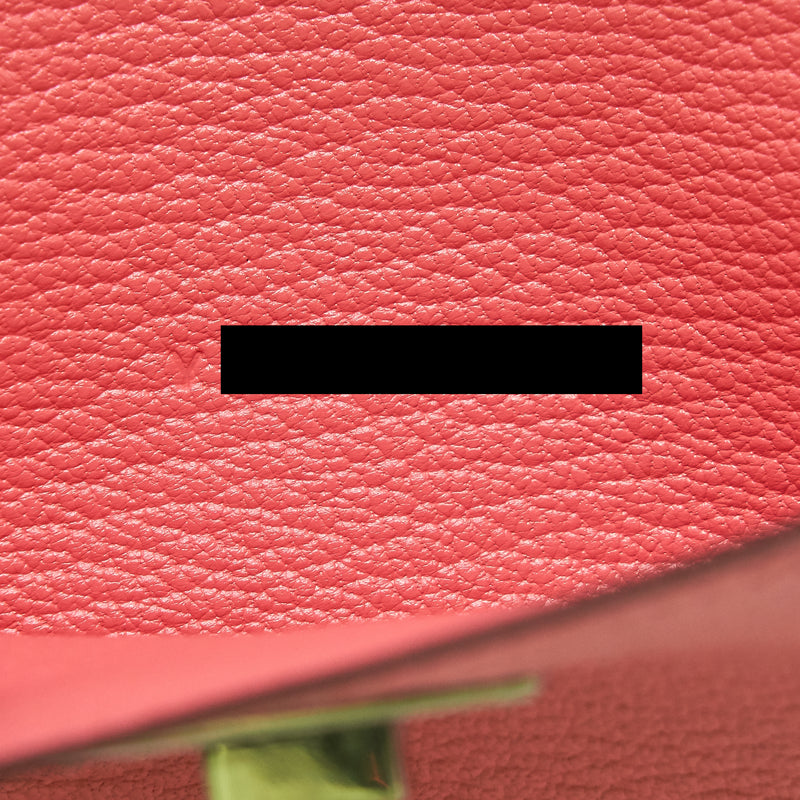 Hermes Kelly Pocket Compact Wallet Chevre Mysore Rose Ete SHW Stamp Y