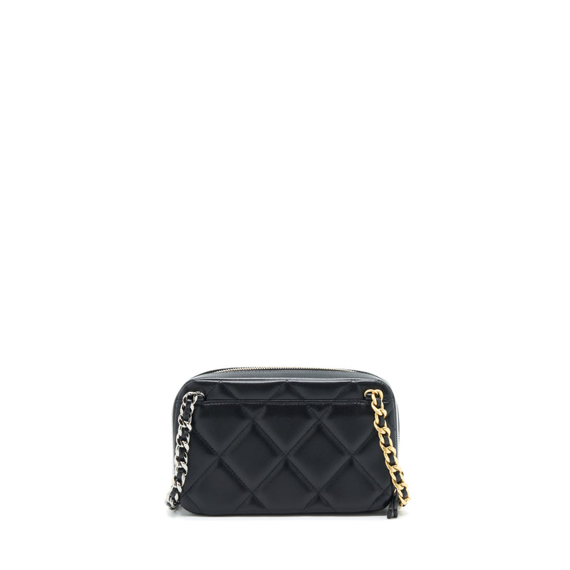 Chanel Black Lambskin Medium Classic 2.55 Double Flap Bag 24K Gold Pla –  Boutique Patina