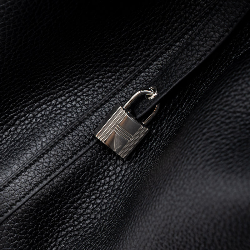 Hermes Picotin 22 Lock Bag Clemence Black SHW Stamp U
