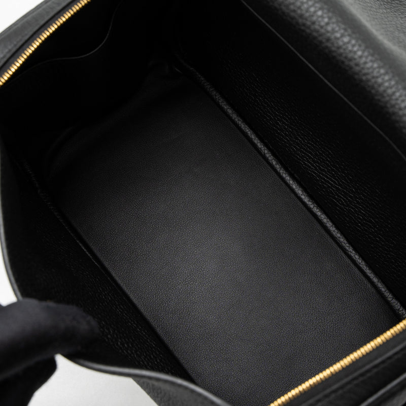 Hermes Lindy 26 Clemence Black GHW Stamp U