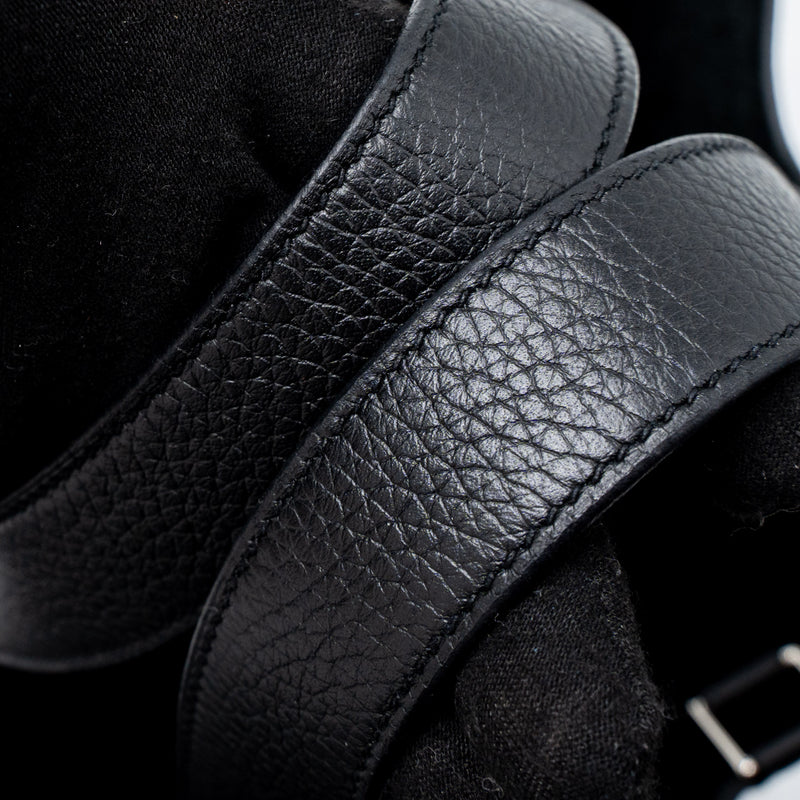 Hermes Picotin 22 Lock Bag Clemence Black SHW Stamp U