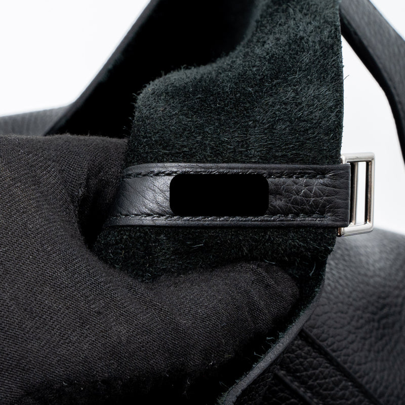 Hermes Picotin 22 Lock Bag Clemence Black SHW Stamp U