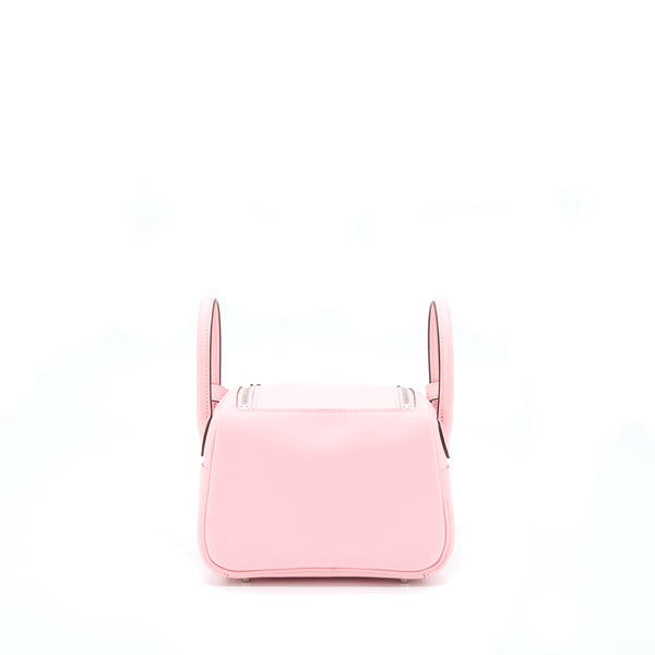 Hermes Mini Lindy Swift 3Q Sakura Pink SHW Stamp U