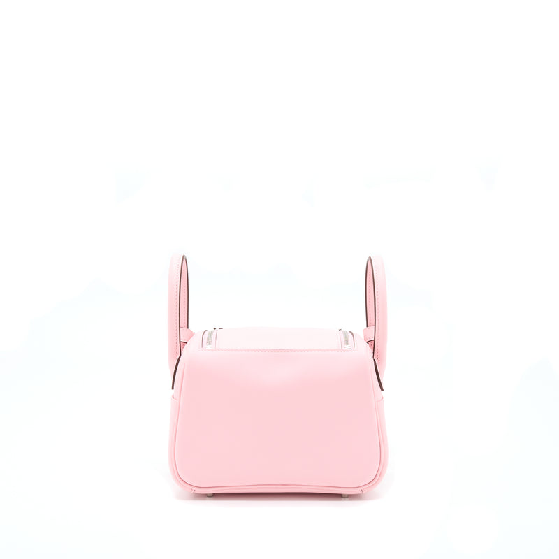 Hermes Mini Lindy Swift 3Q Sakura Pink SHW Stamp U