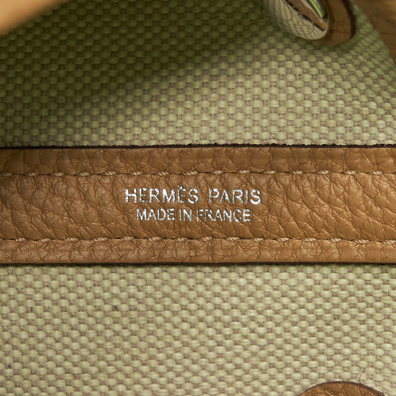 Hermes Garden Party 30 Canvas Gold SHW Stamp Z