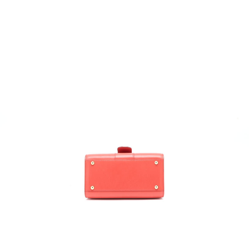 Delvaux Mini Brilliant Box Calfskin Sunset GHW